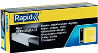 Hæfteklamme Rapid 13/8 galvaniseret, 5000/pk.